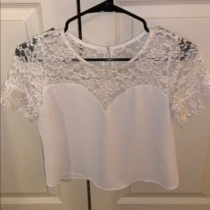 White lace top